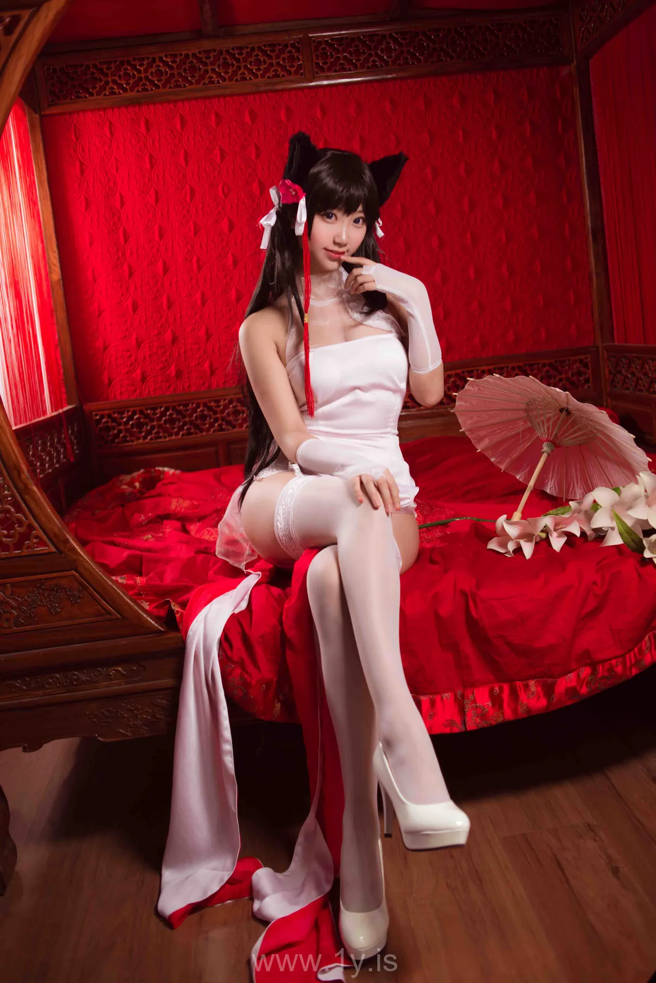 Coser@黑川 NO.004 Gorgeous Asian Cutie 獒犬旗袍